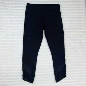 Lululemon Athletica Black Mesh Leggings